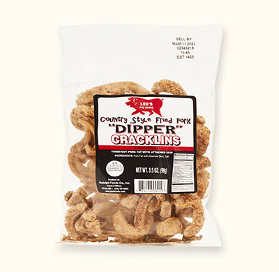 Shop our tasty assortment of cracklins, cracklings, skins, or whatever you want to call 'em!