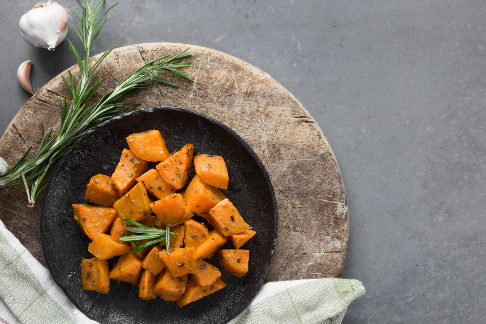 Pork Rind Sweet Potato Bowls