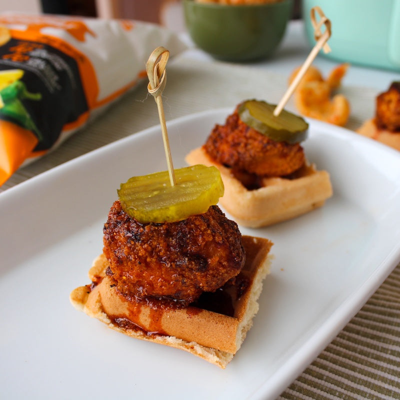 Keto Nashville Hot Chicken & Waffle Sliders