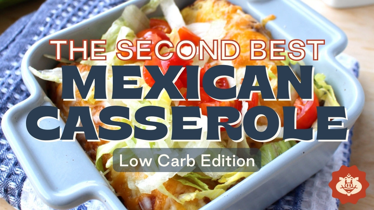 The Second Best Mexican Pork Rind Casserole: Low Carb Recipe