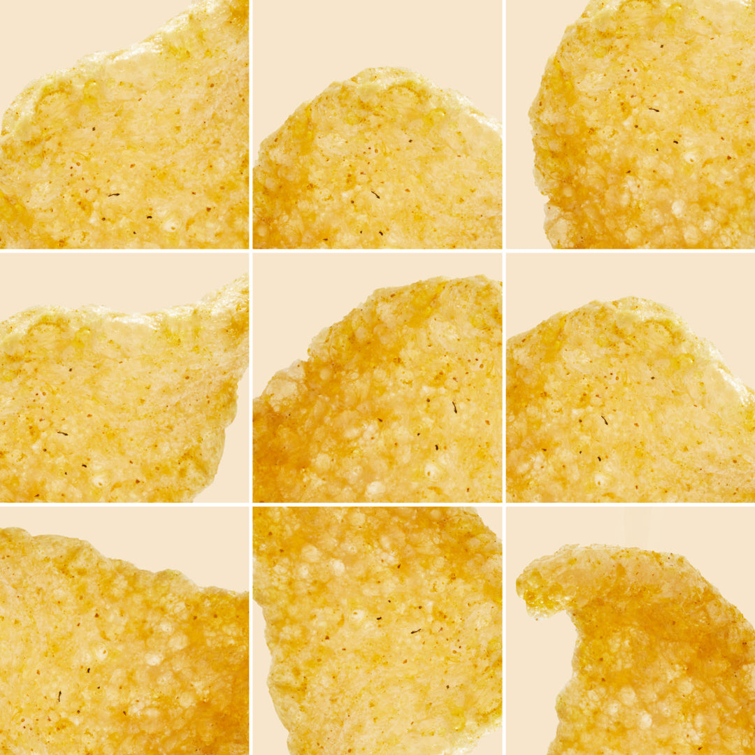 A delicious pork rind photoshoot