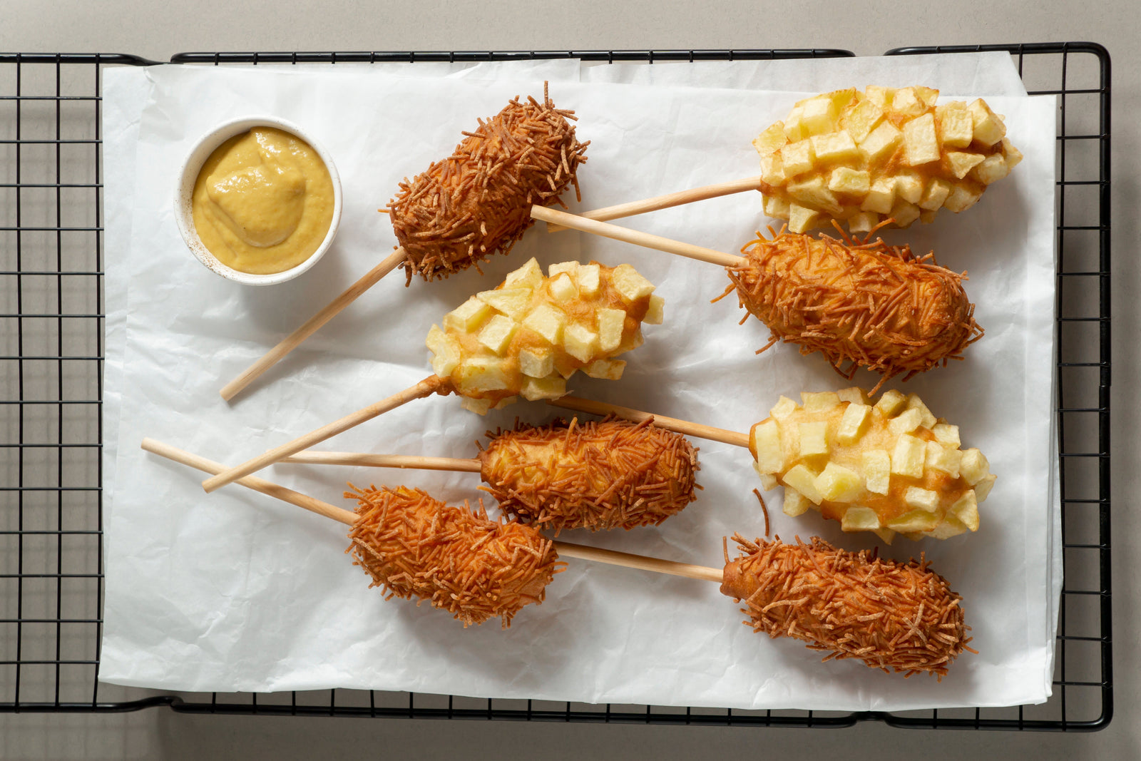 Pork Rind Korean Corn Dogs