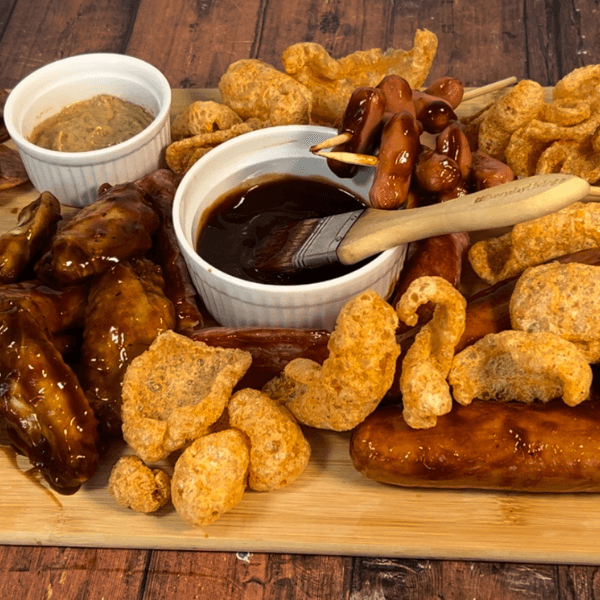 Build the Ultimate Keto Charcuterie Board with Sweet BBQ Pork Rinds