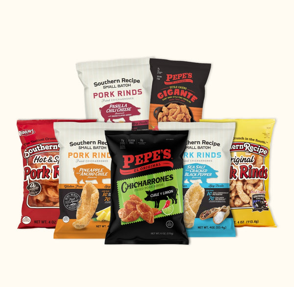 Pig Skin Hero Chicharrones Variety Pack - PorkRinds.com