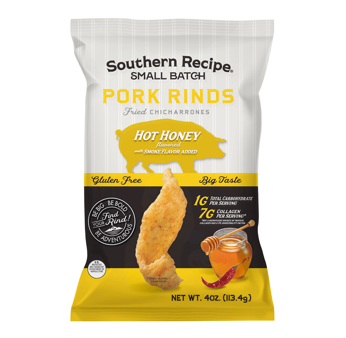 Hot Honey Pork Rinds front bag