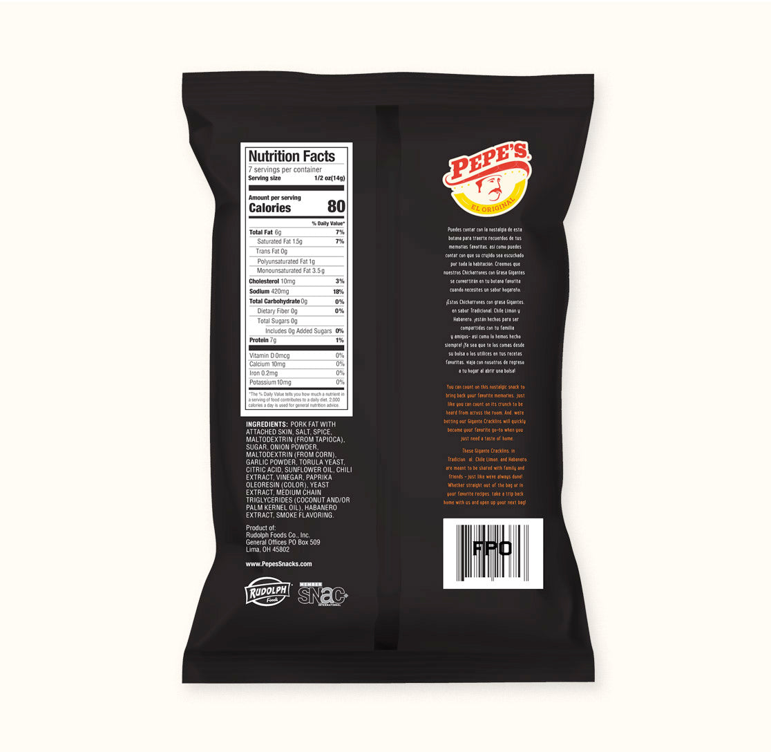 Spicy Habanero Gigante Cracklins