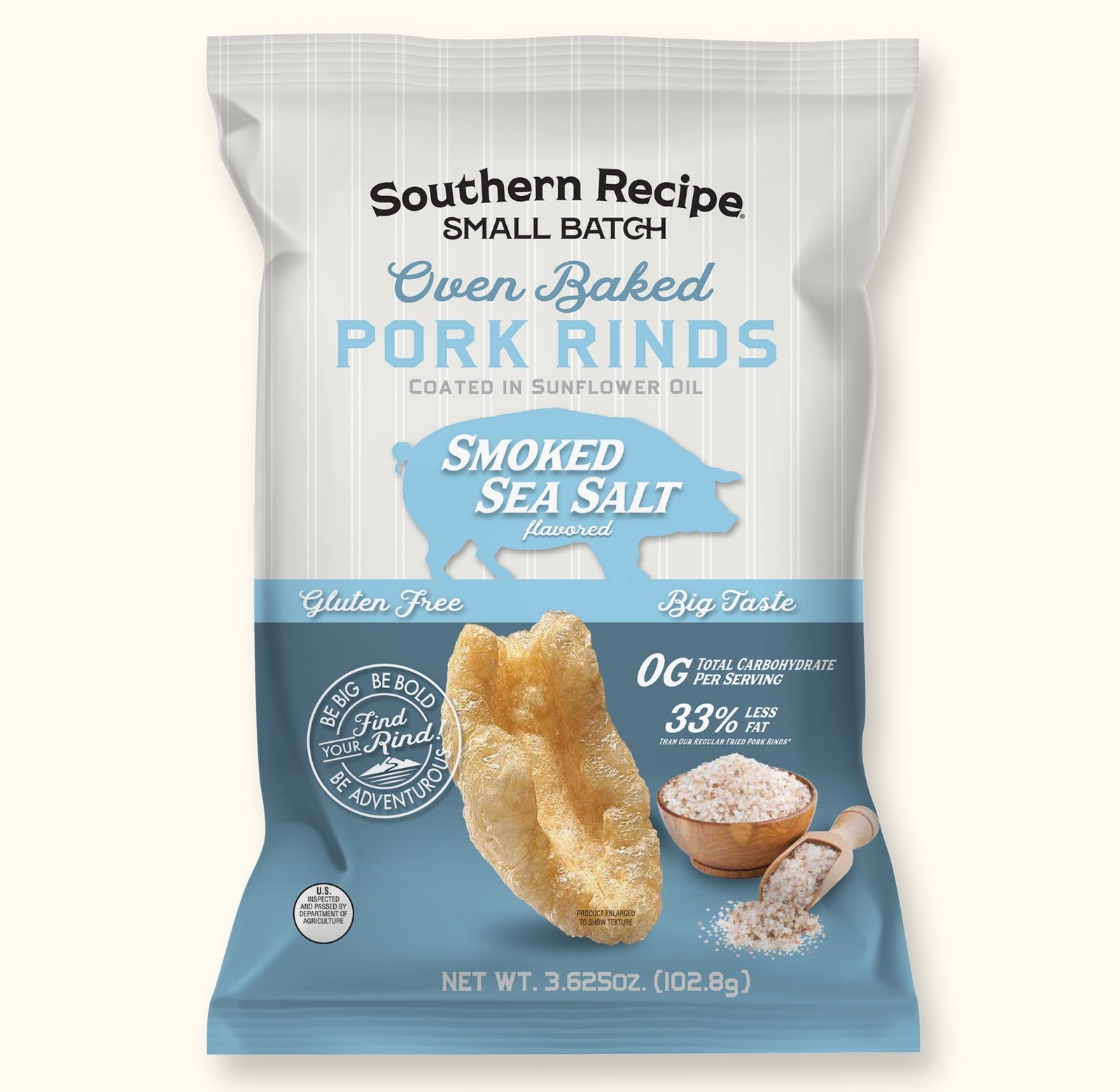 Smoked Sea Salt Baked Pork Rinds